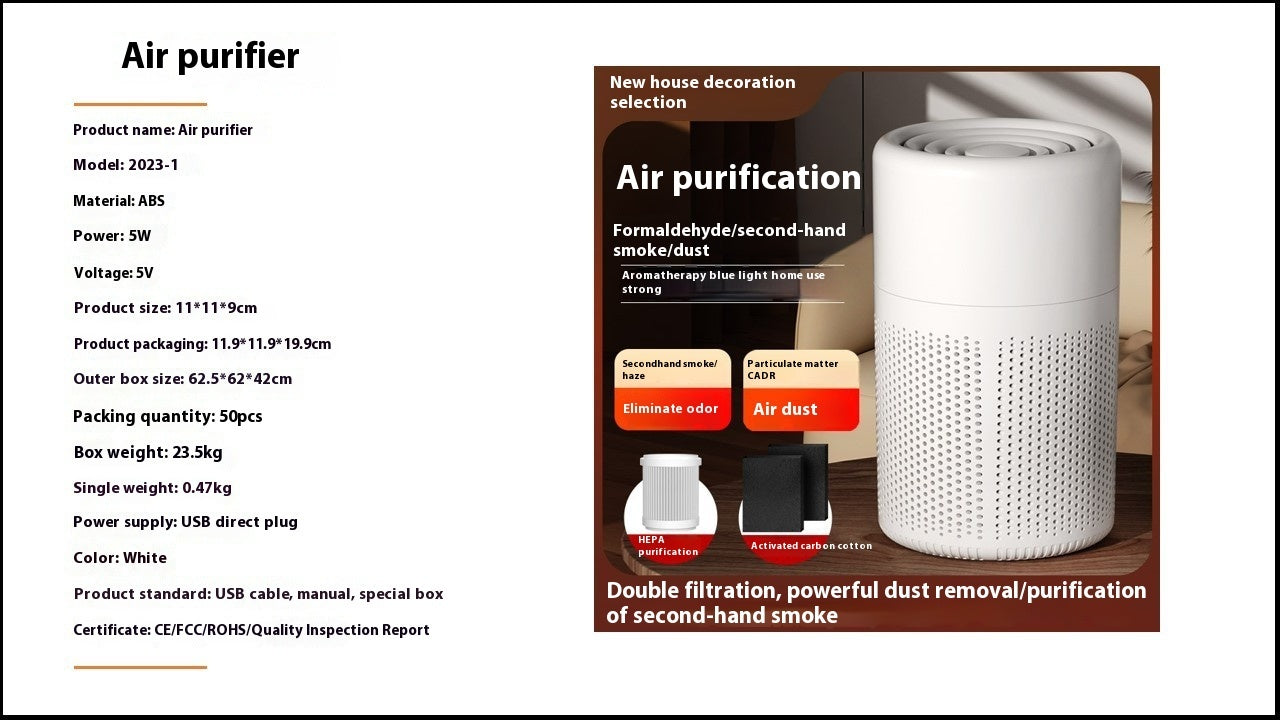 Purificateur d'air portable & aromathérapie